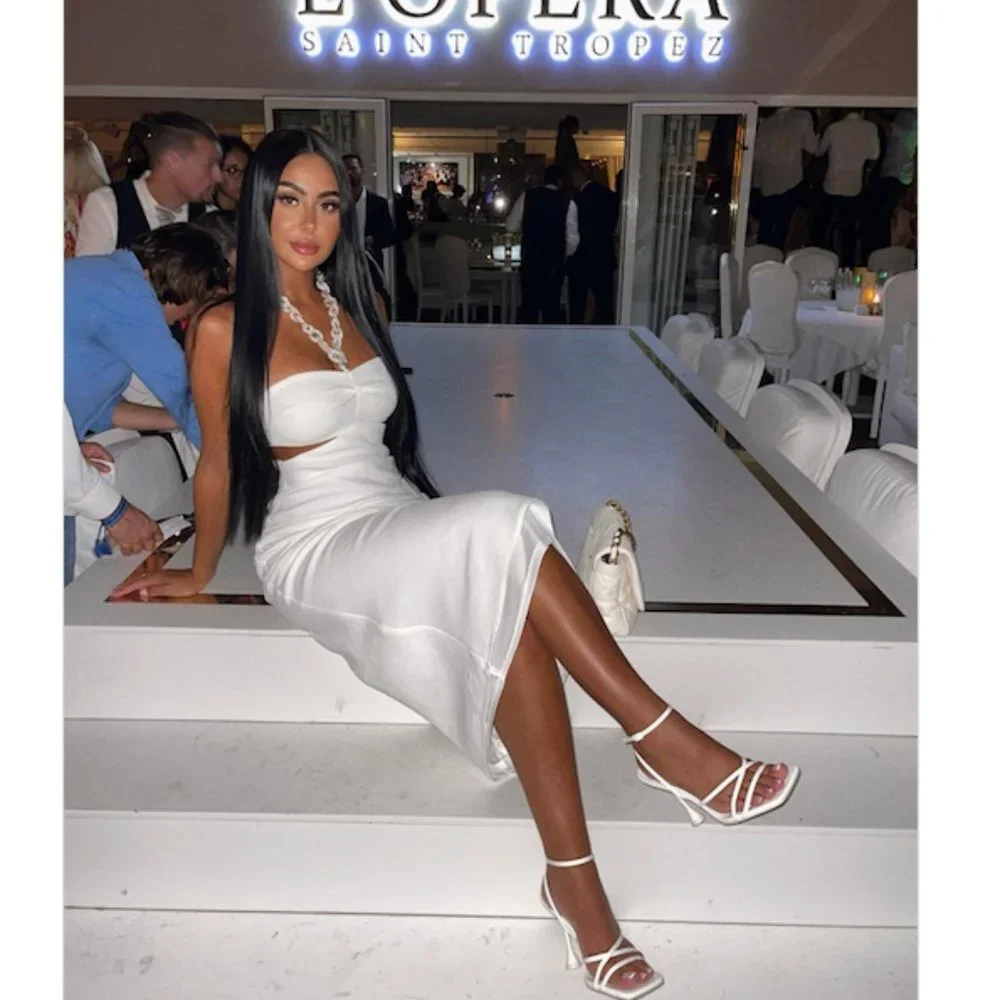 LAST ONE! BLOGGER'S FAVE! Zara Cut Out Dress White Sz XS, M NWT - Picture 11 of 17